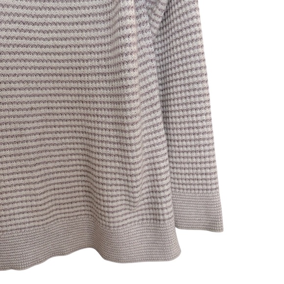 J. Jill beachy coastal lilac and cream knit hoodie sweater Small - Picture 5 of 13